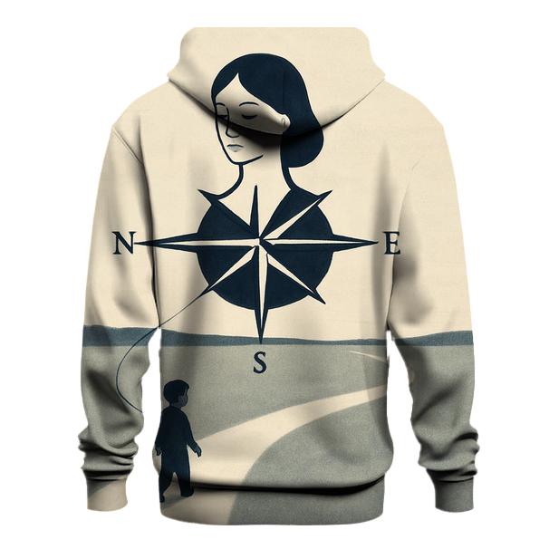 The Quiet Compass graphic hoodies