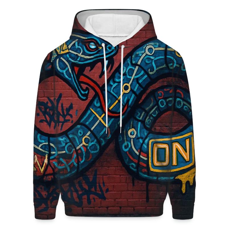 Urban Alley Ouroboros Graffito embroidered hoodies