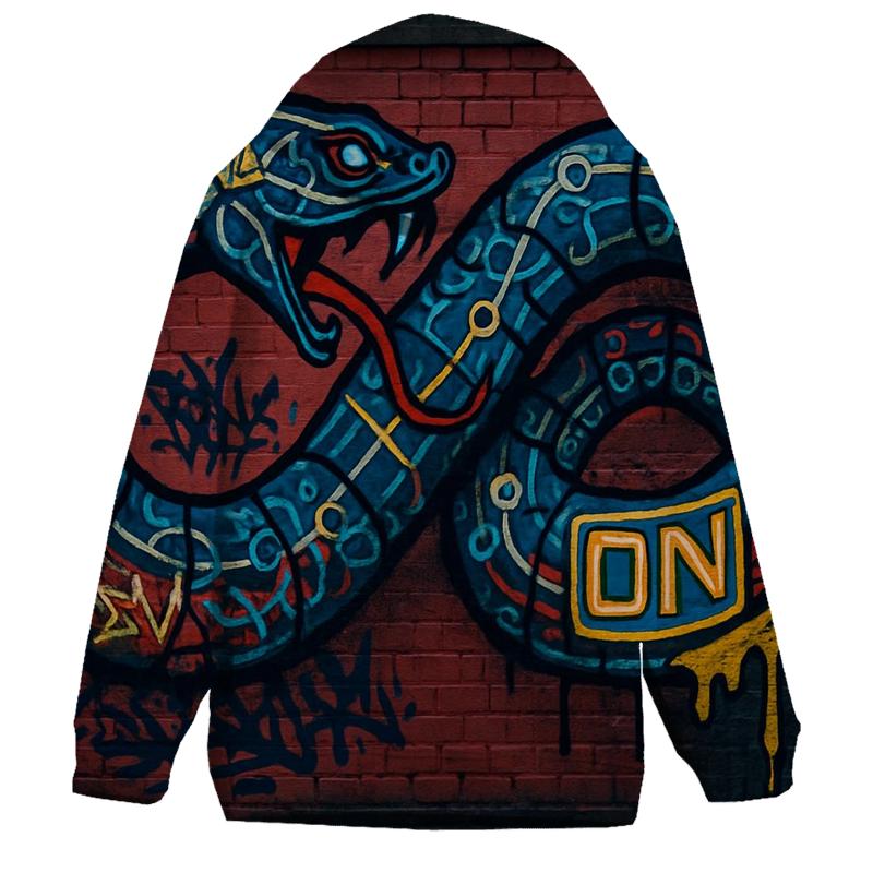 Urban Alley Ouroboros Graffito embroidered hoodies
