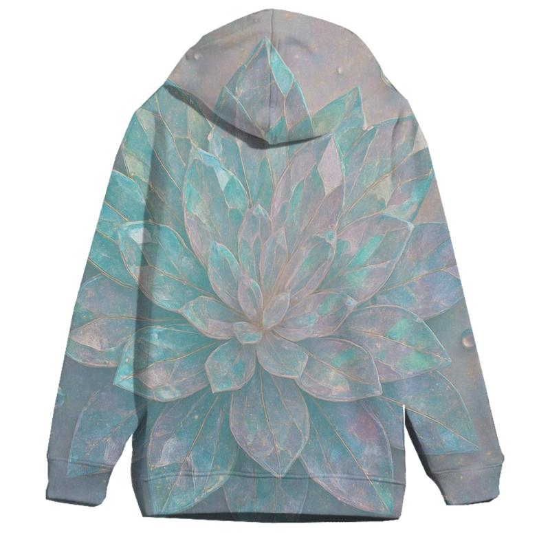Petal Crystal Bloom premium hoodies