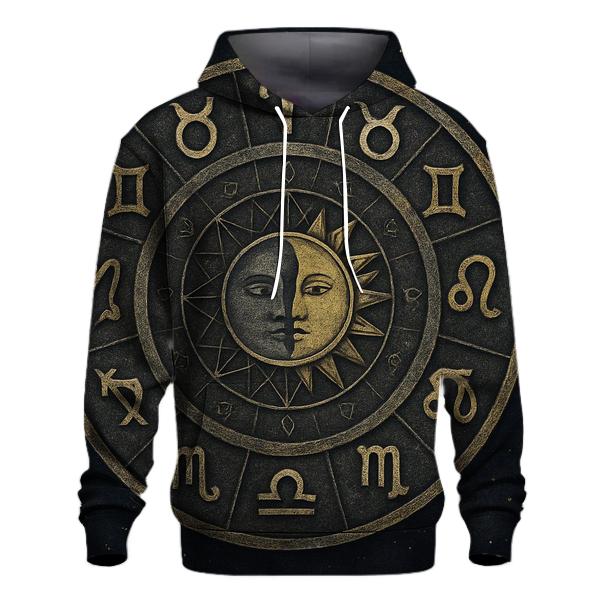 Zodiac Wheel Mandala Circle pullover hoodies