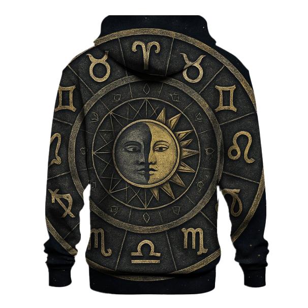 Zodiac Wheel Mandala Circle pullover hoodies