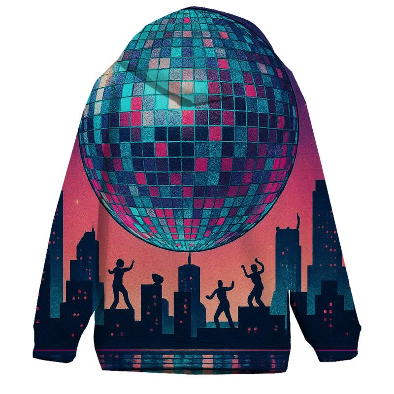Disco Dot Skyline lightweight hoodies