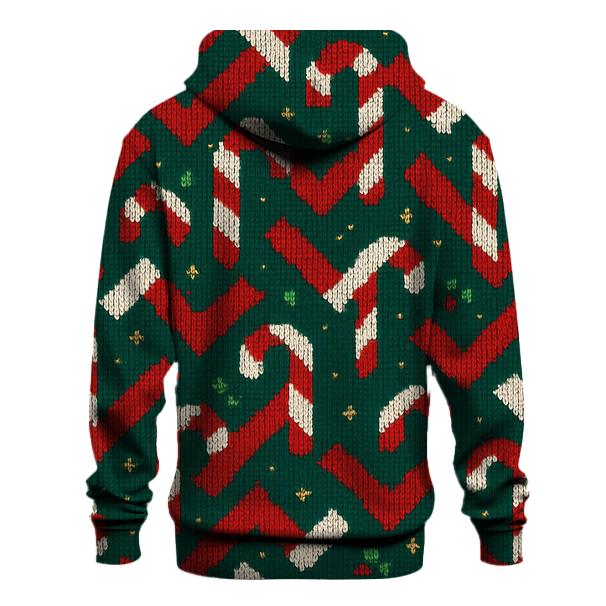 Candy Cane Herringbone Design designer hoodies