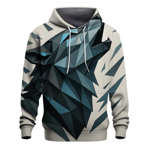 Abstract Geometric Wolf printed hoodies