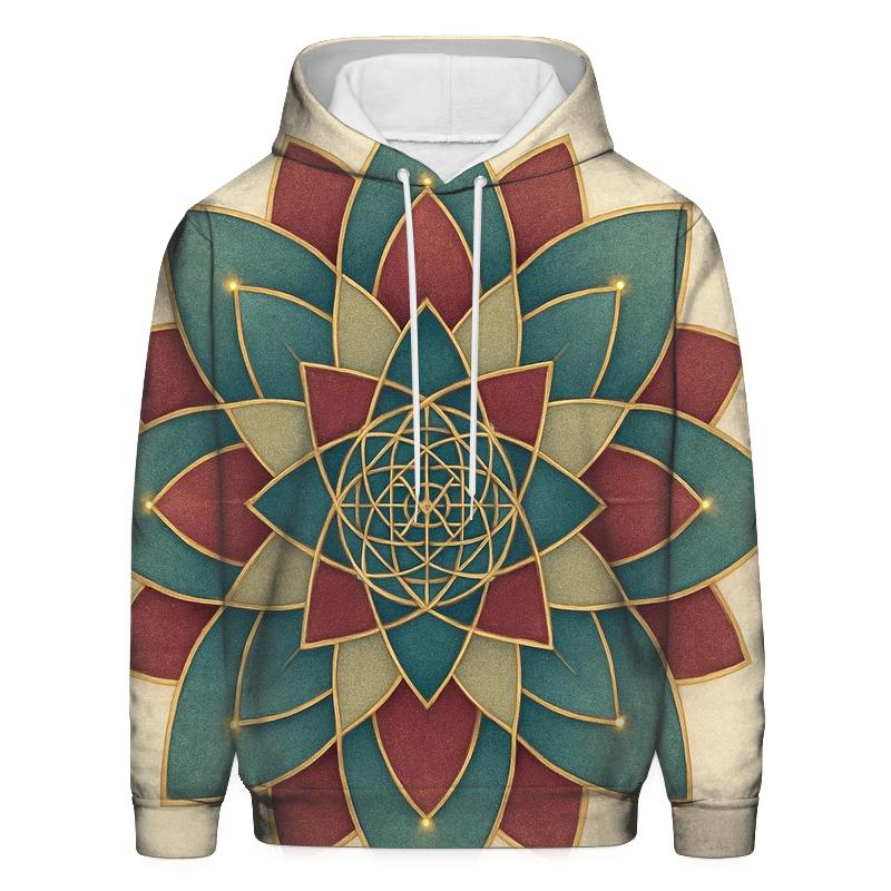 Sacred Geometry Bloom custom hoodies
