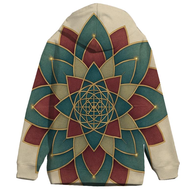 Sacred Geometry Bloom custom hoodies