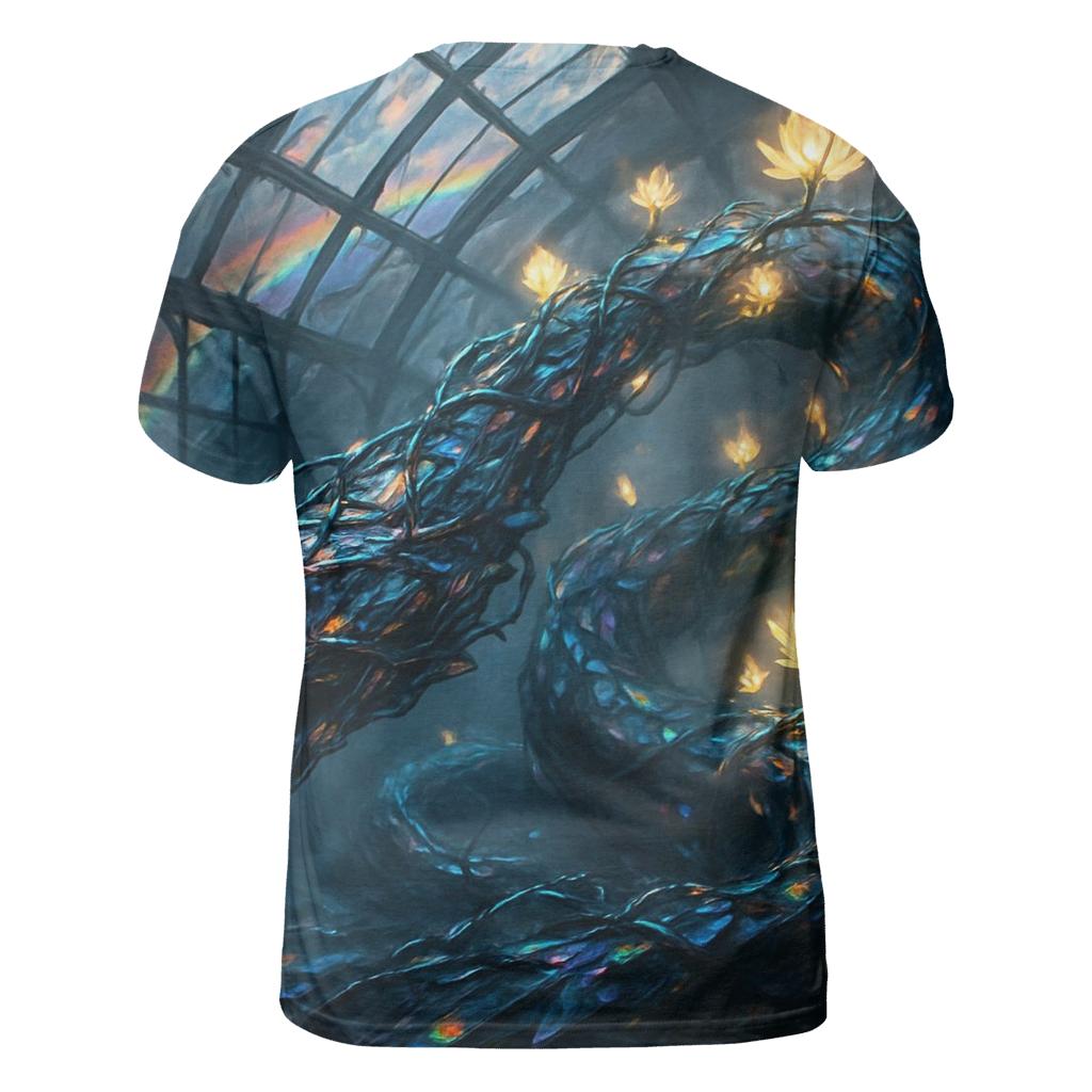 Mirrorvine Serpent artistic all-over print tops