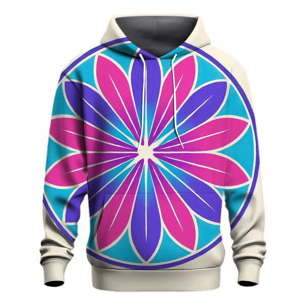 Mandala Sunburst Panel graphic hoodies