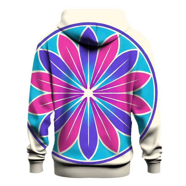 Mandala Sunburst Panel graphic hoodies