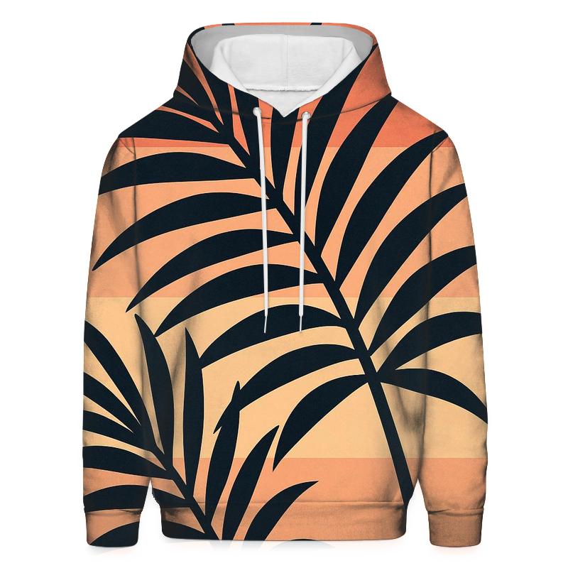 Palm Sunset Stripes designer hoodies