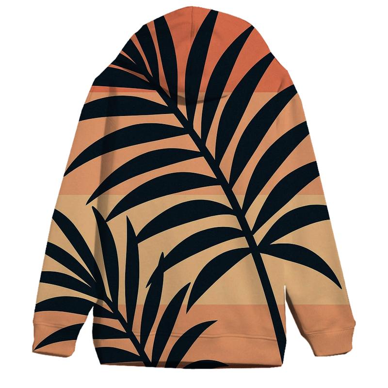 Palm Sunset Stripes designer hoodies