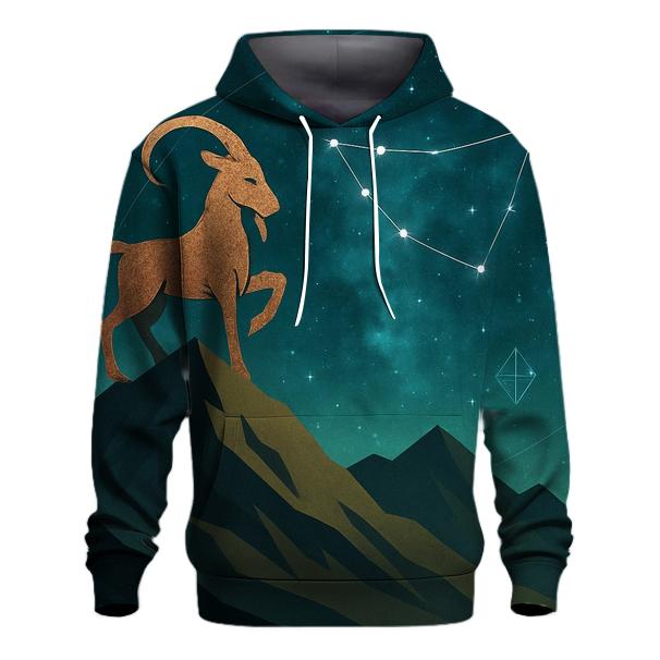 Capricorn Mountain Goat Nebula zip-up hoodies