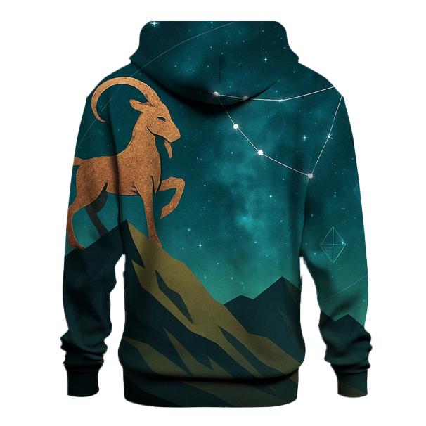 Capricorn Mountain Goat Nebula zip-up hoodies
