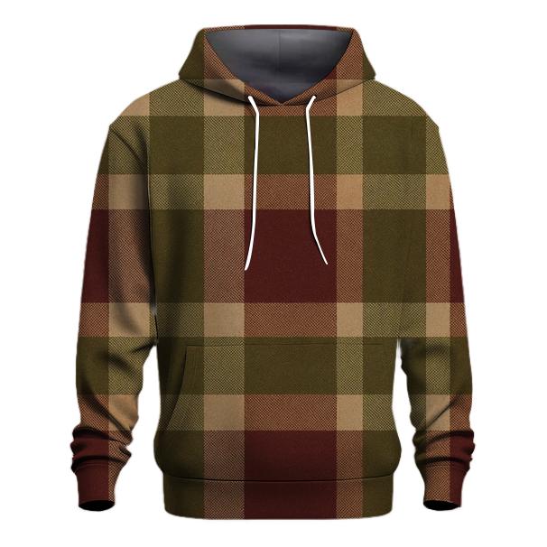 Cabin Vinyl Plaid embroidered hoodies