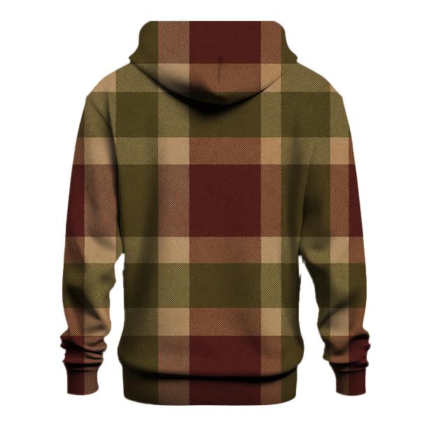 Cabin Vinyl Plaid embroidered hoodies