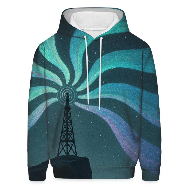 Radio Tower Aurora premium hoodies