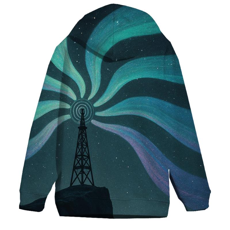 Radio Tower Aurora premium hoodies