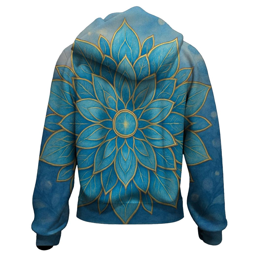Luminous Mandala Garden pullover hoodies