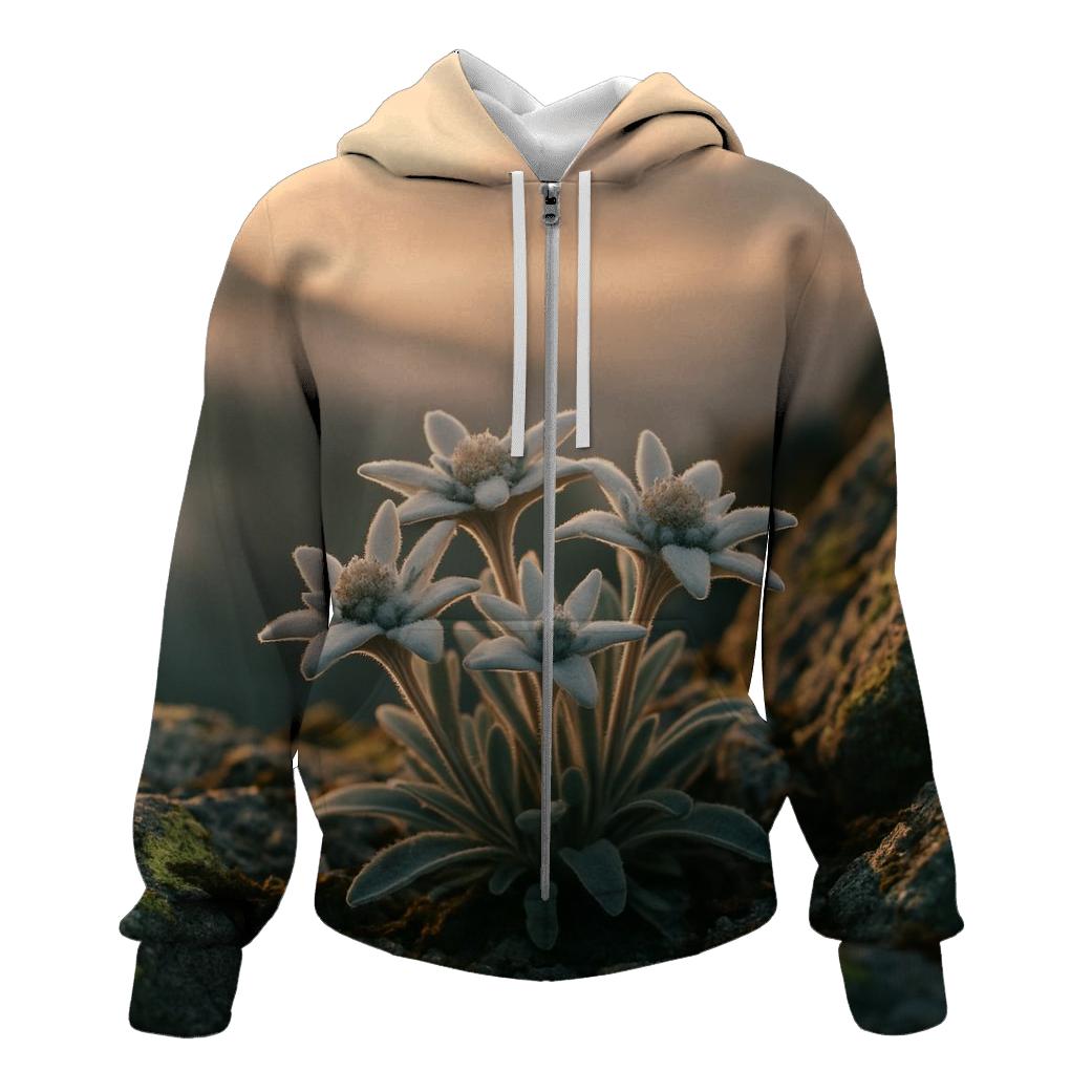 Alpine Edelweiss Ridge Morning hoodie designs