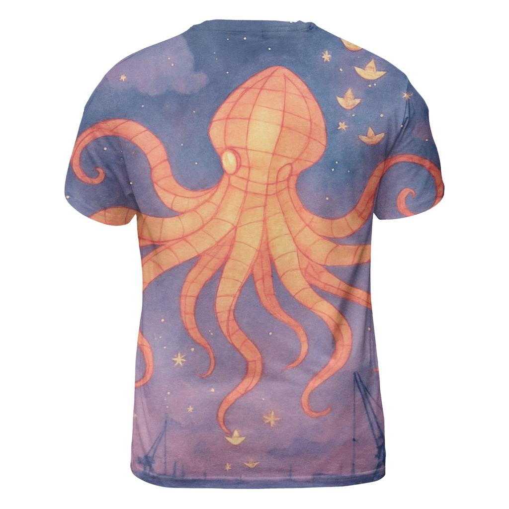 Paper Lantern Kraken trendy printed shirt styles