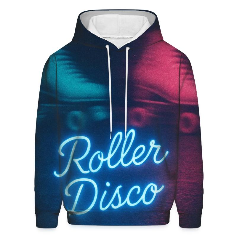 Retro Roller Rink Neon Lights hoodie designs