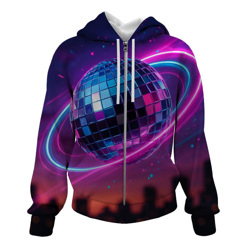 Neon Disco Halo pullover hoodies