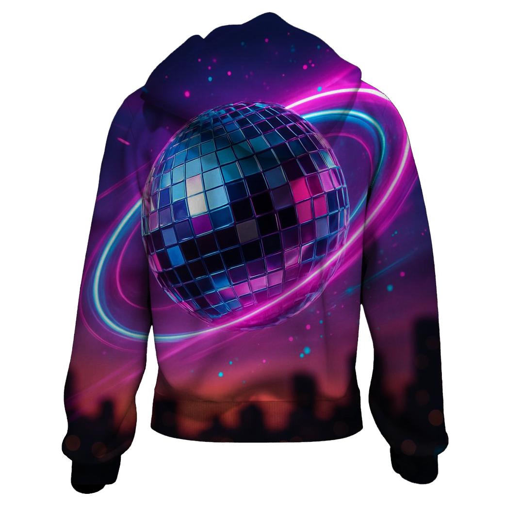 Neon Disco Halo pullover hoodies