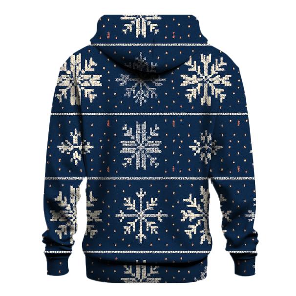 Festive Snowflake Brickwork Design hoodie designs
