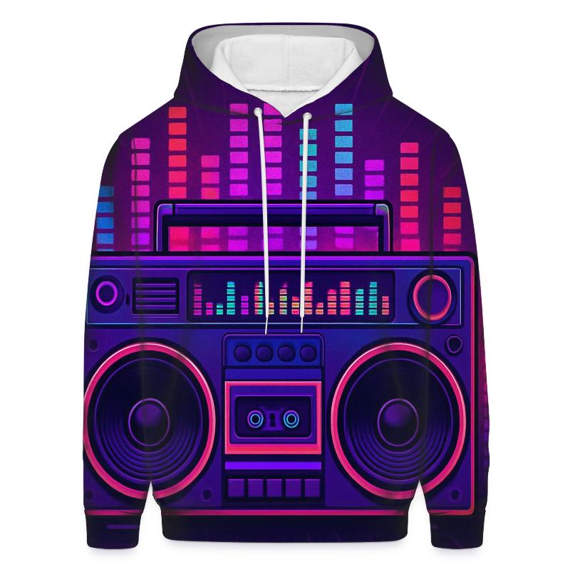 Boom Box Rhythm premium hoodies