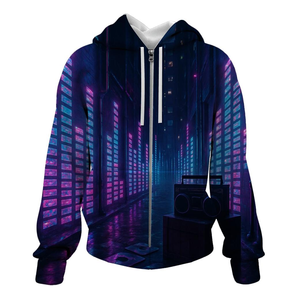 Neon Equalizer Alley hoodie designs