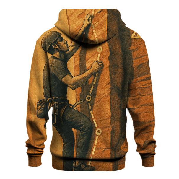 Climbing Route Lines embroidered hoodies