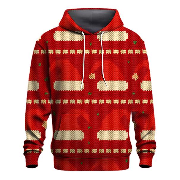 Santa Hat Scatter Bands Design premium hoodies