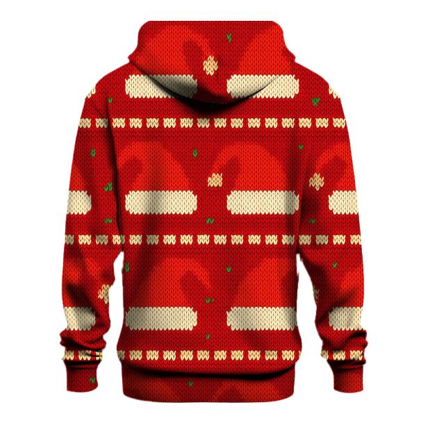 Santa Hat Scatter Bands Design premium hoodies