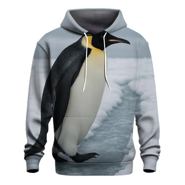 Ice Channel Runner — Emperor Penguin hoodie trends