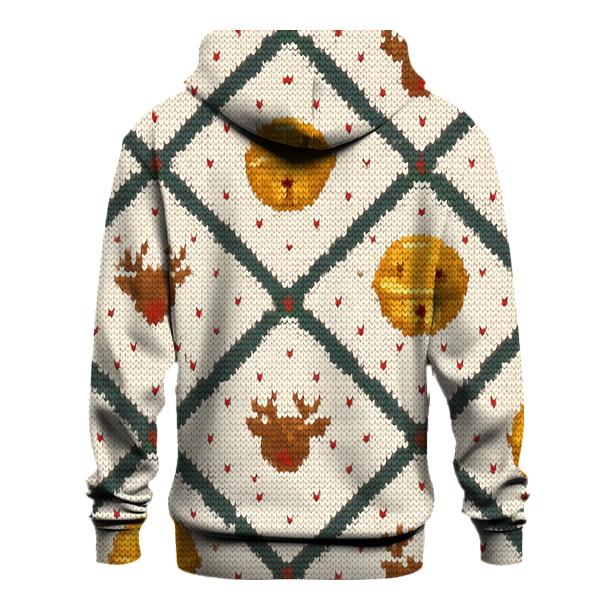 Sleigh Bell Crisscross Design designer hoodies