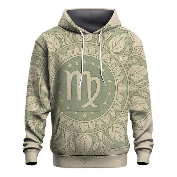 Virgo Earth Mandala Pattern premium hoodies