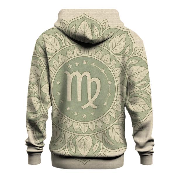 Virgo Earth Mandala Pattern premium hoodies