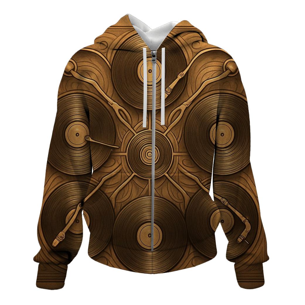 Turntable Spiral Mandala hoodie styles