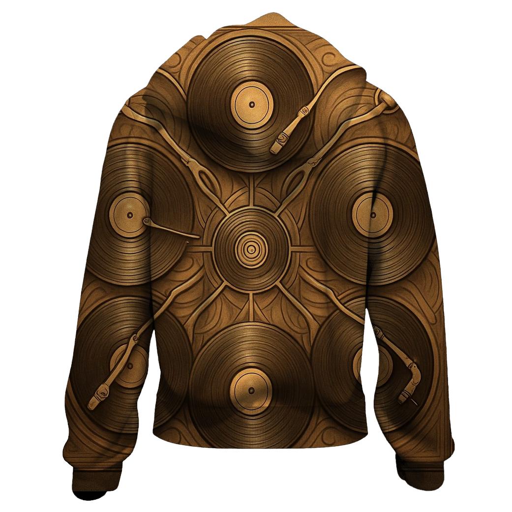 Turntable Spiral Mandala hoodie styles