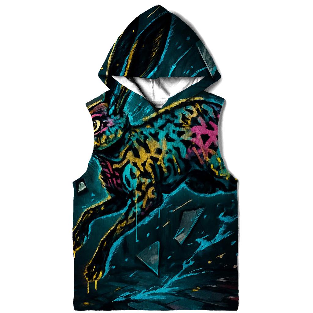 Graffiti Lightning Hare printed hoodies