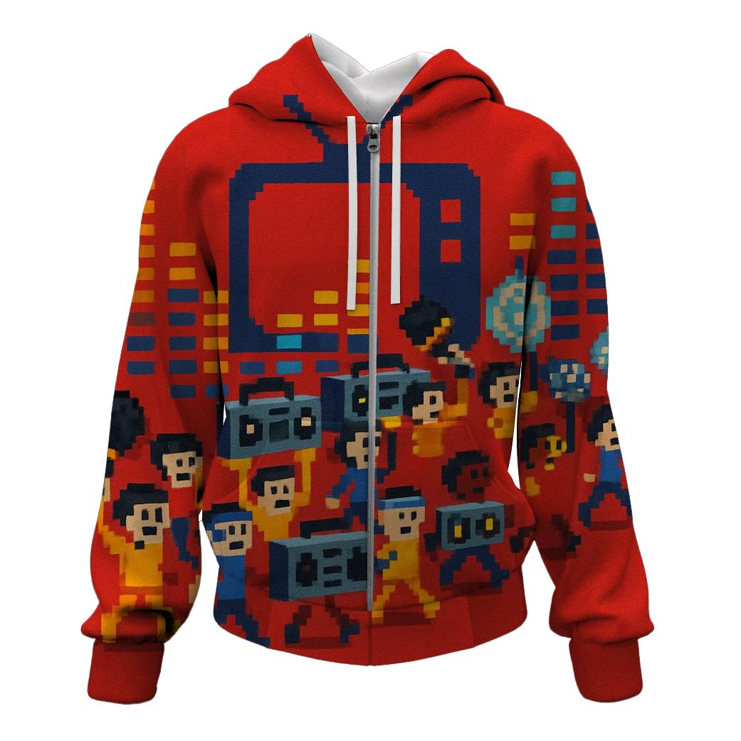 Pixel Pop Parade hoodies fashion