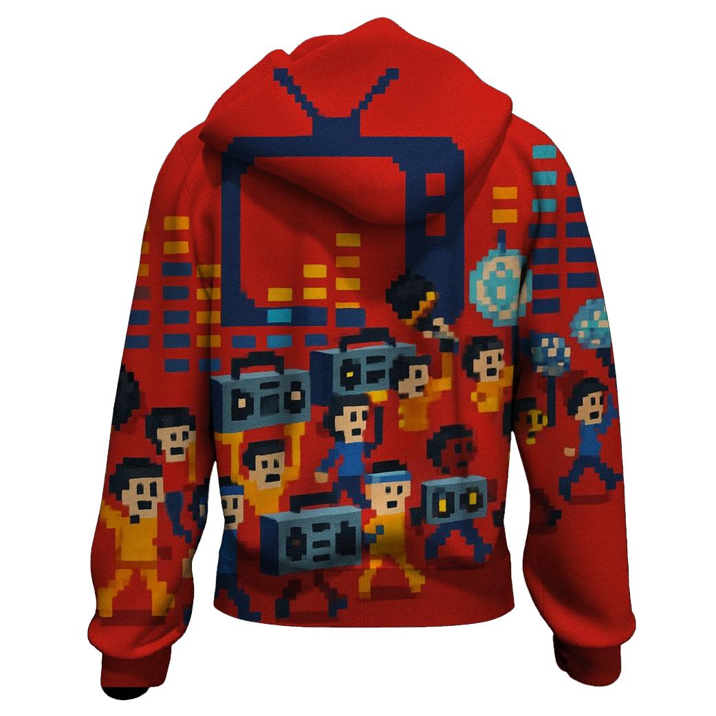 Pixel Pop Parade hoodies fashion