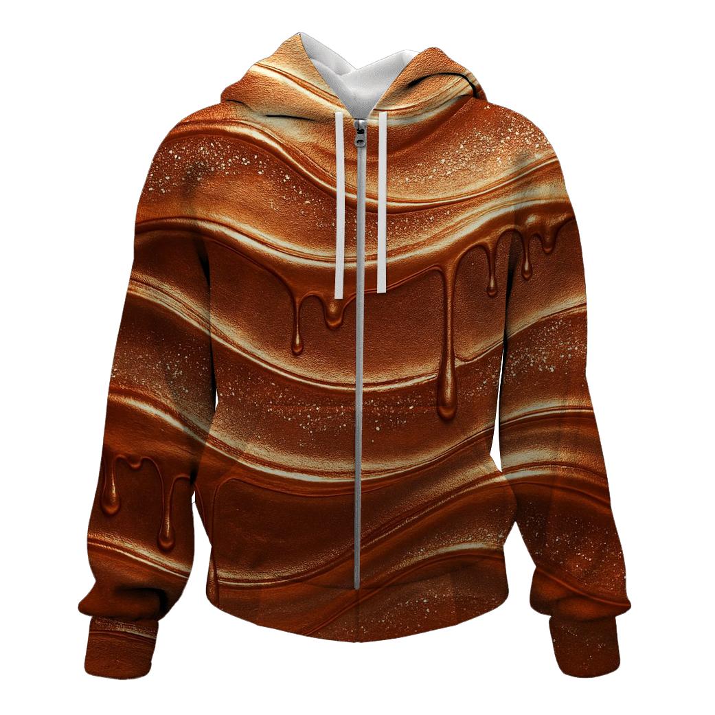 Copper Ripple Luster pullover hoodies
