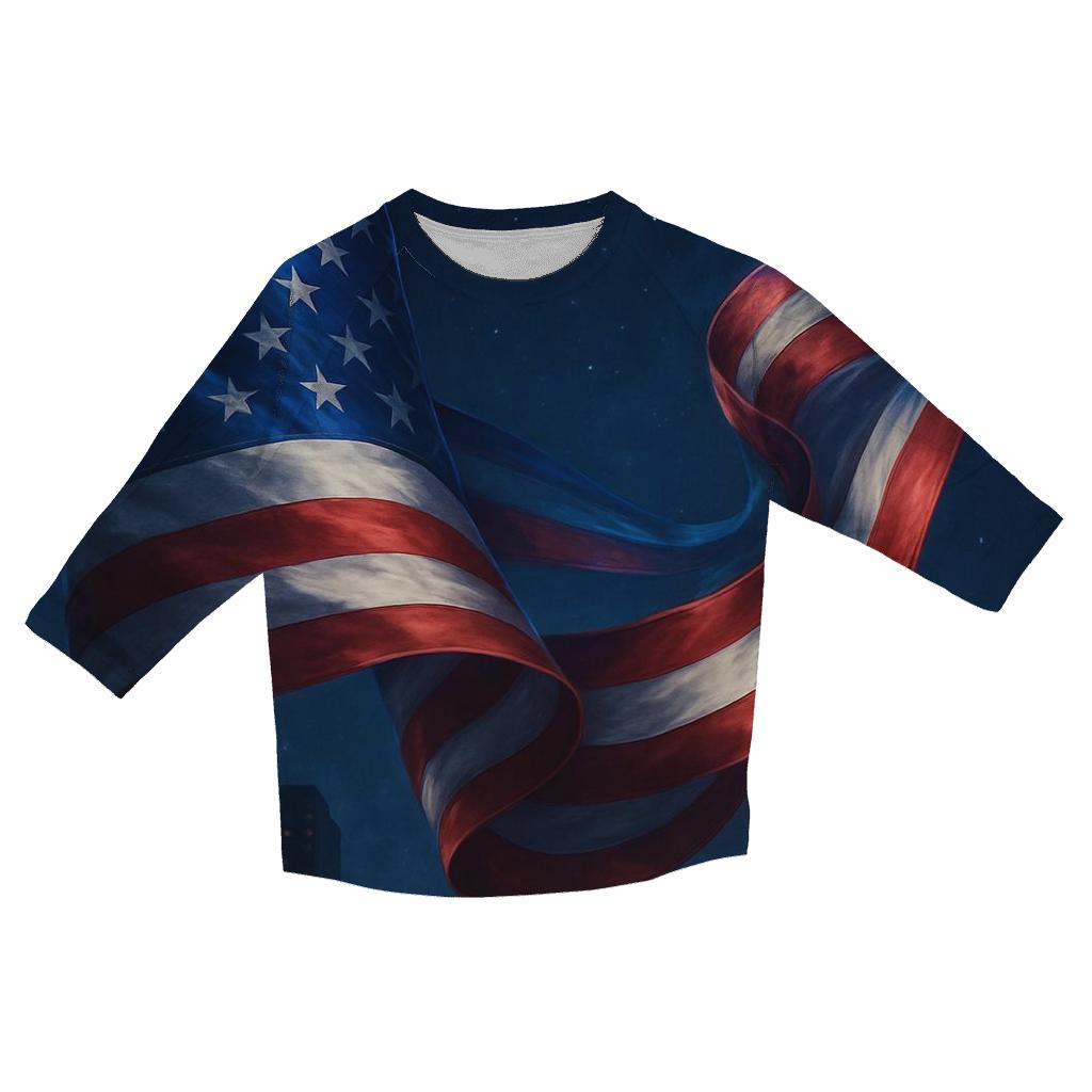 Aurora Stripes designer 3/4 sleeve blouses