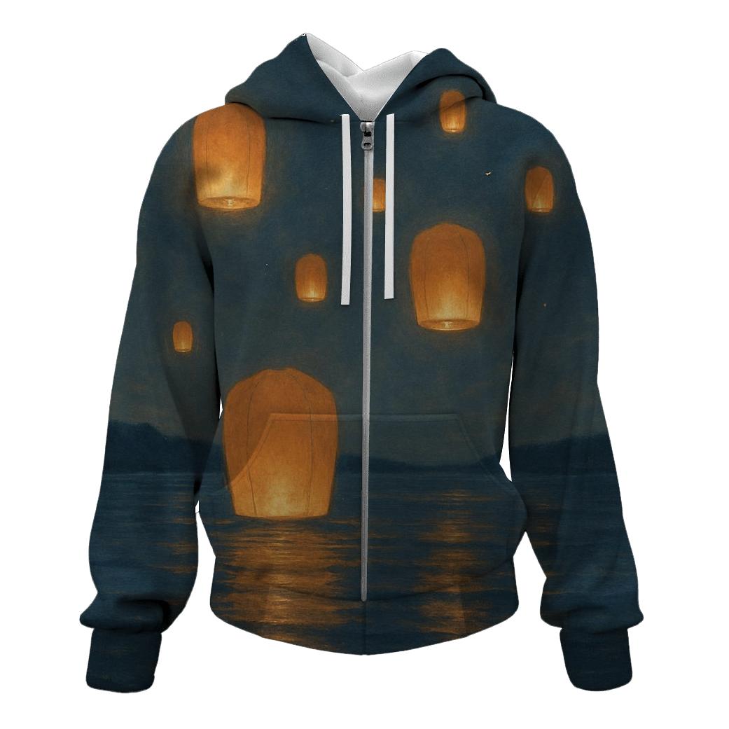 Quiet Harbor Lanterns graphic hoodies