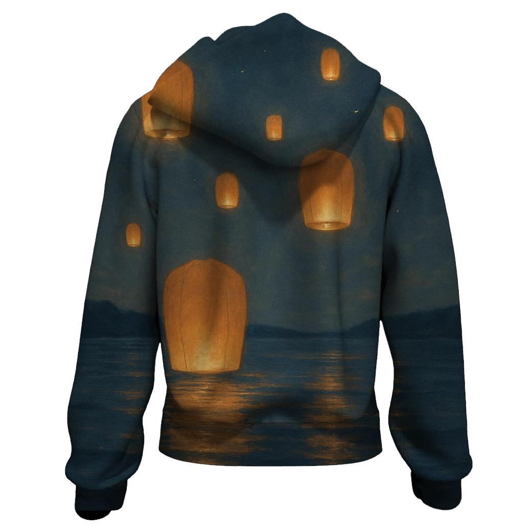 Quiet Harbor Lanterns graphic hoodies