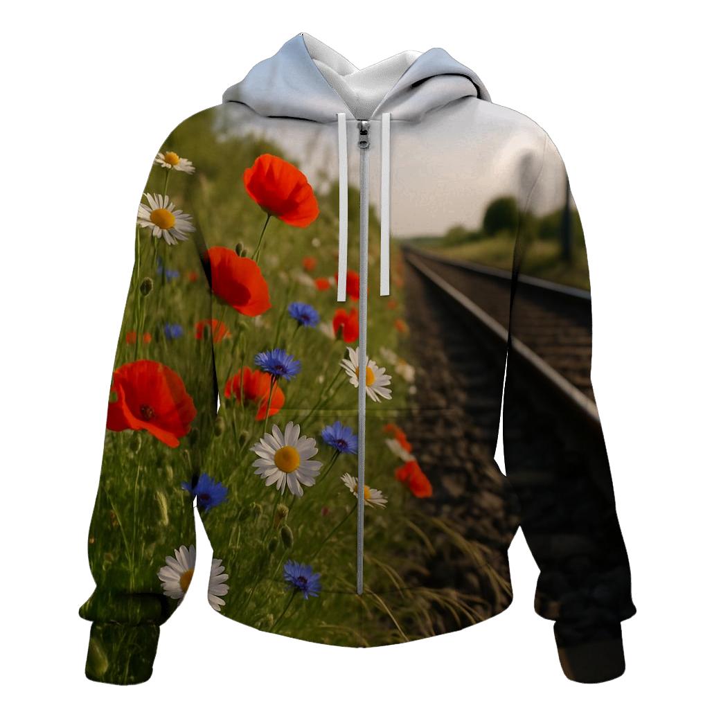 Railway Wildflower Verge hoodies fashion