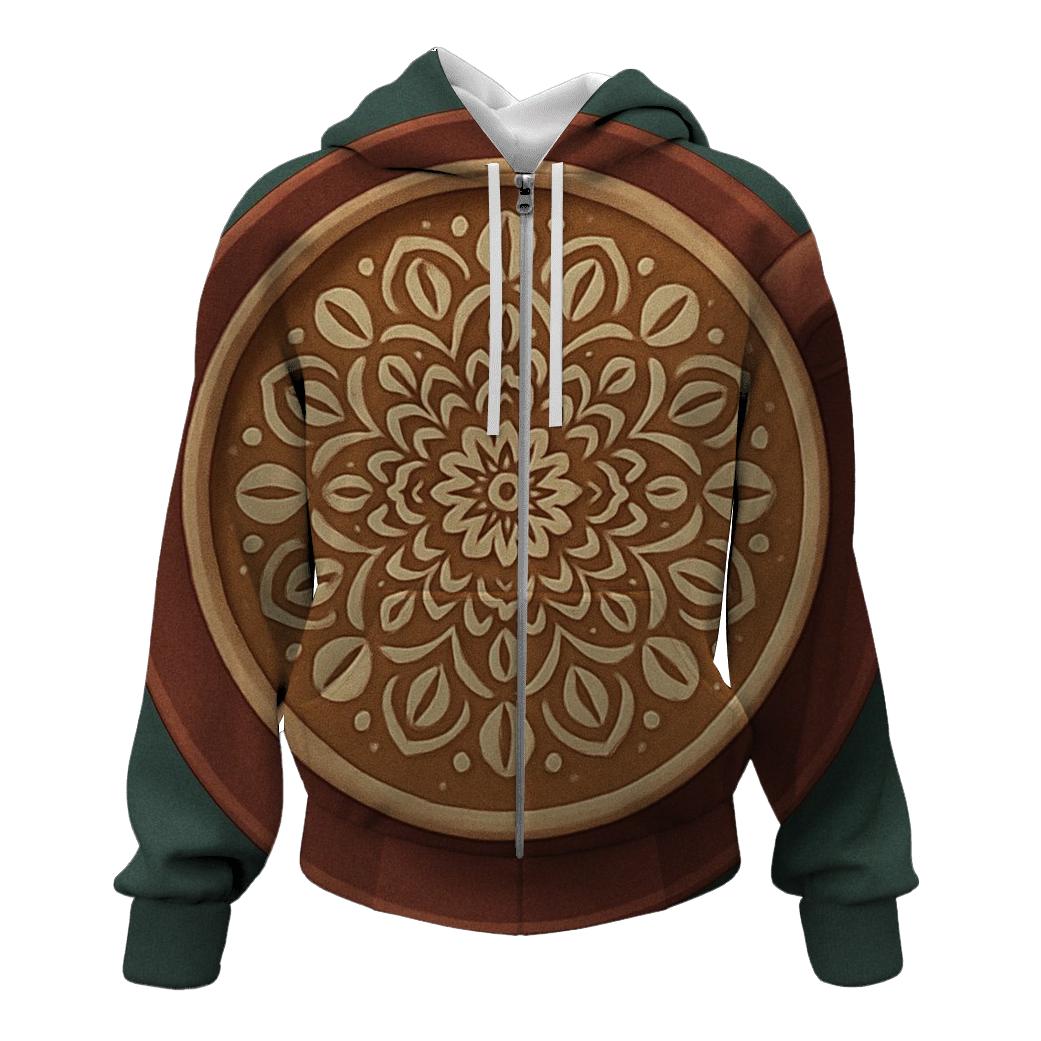 Latte Art Mandala hoodie styles