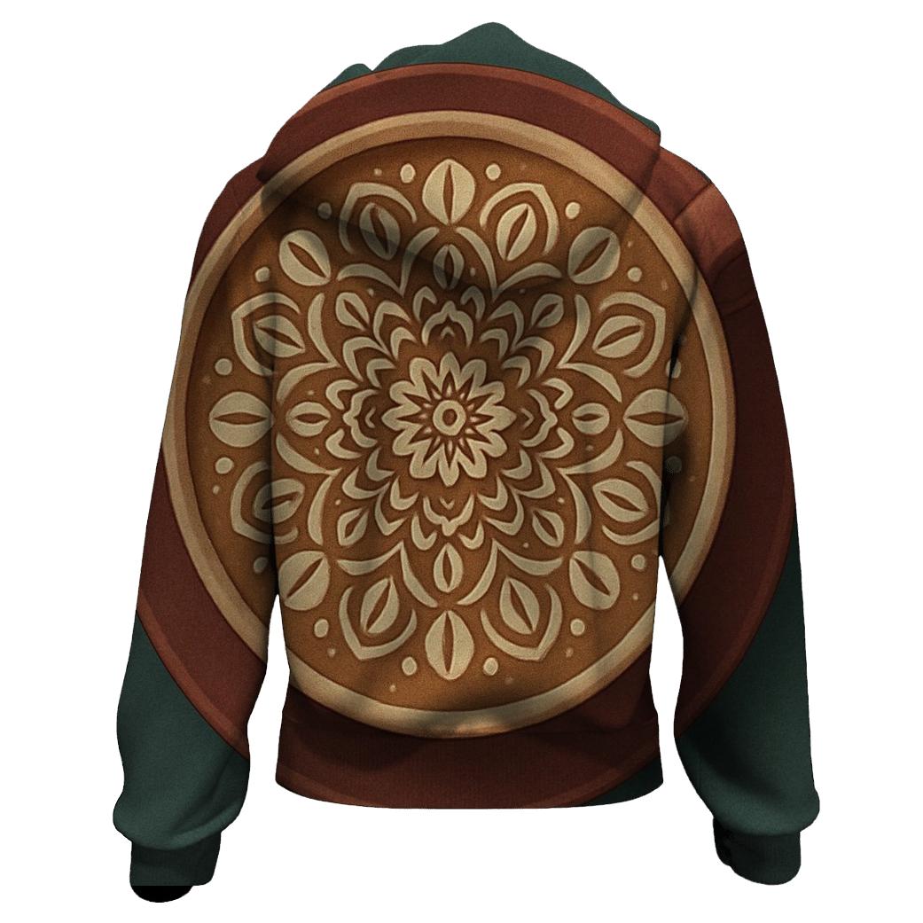 Latte Art Mandala hoodie styles